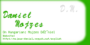 daniel mojzes business card